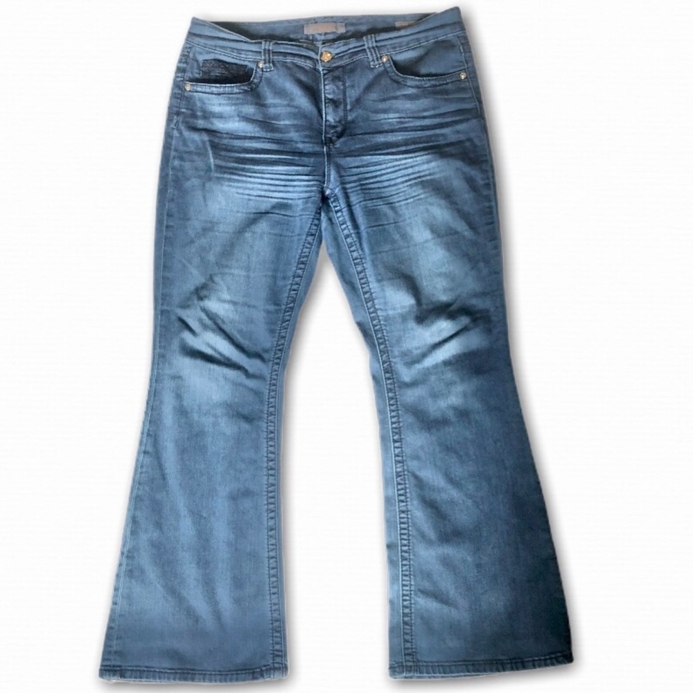 Seven7 Melissa McCartney Slim Flare Jeans Size 16